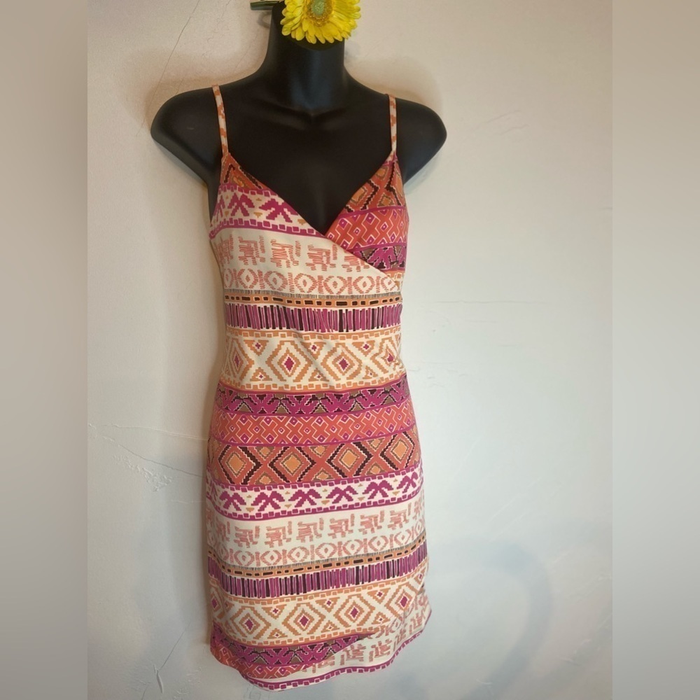 Tori Richard Honolulu~Nwt Gorgeous Plunging V-Neck Wrap-Look Mini Dress~Size S
